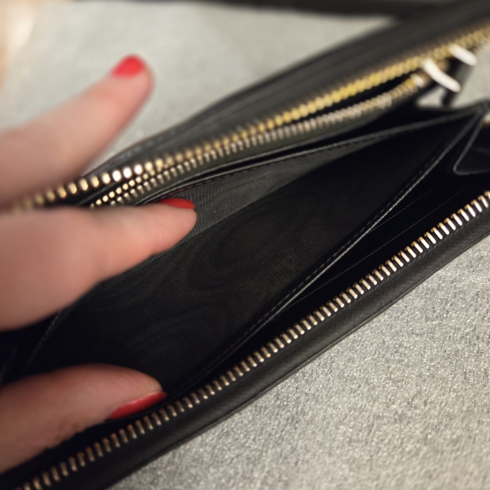 Authentic Prada Saffiano Leather Long Zip-Around Wallet - Picture 12 of 14